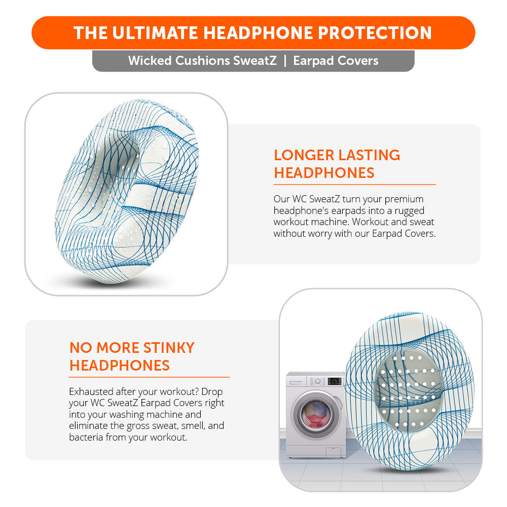 WC SweatZ Protective Headphone Earpad Cover | Ivory Tide