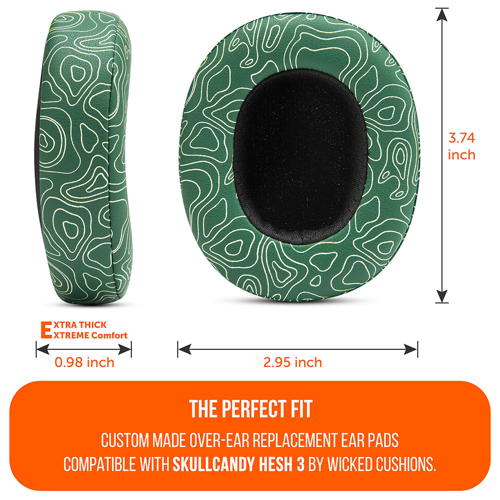Skullcandy Hesh 3 & Crusher Replacement Earpads | Emerald Tide