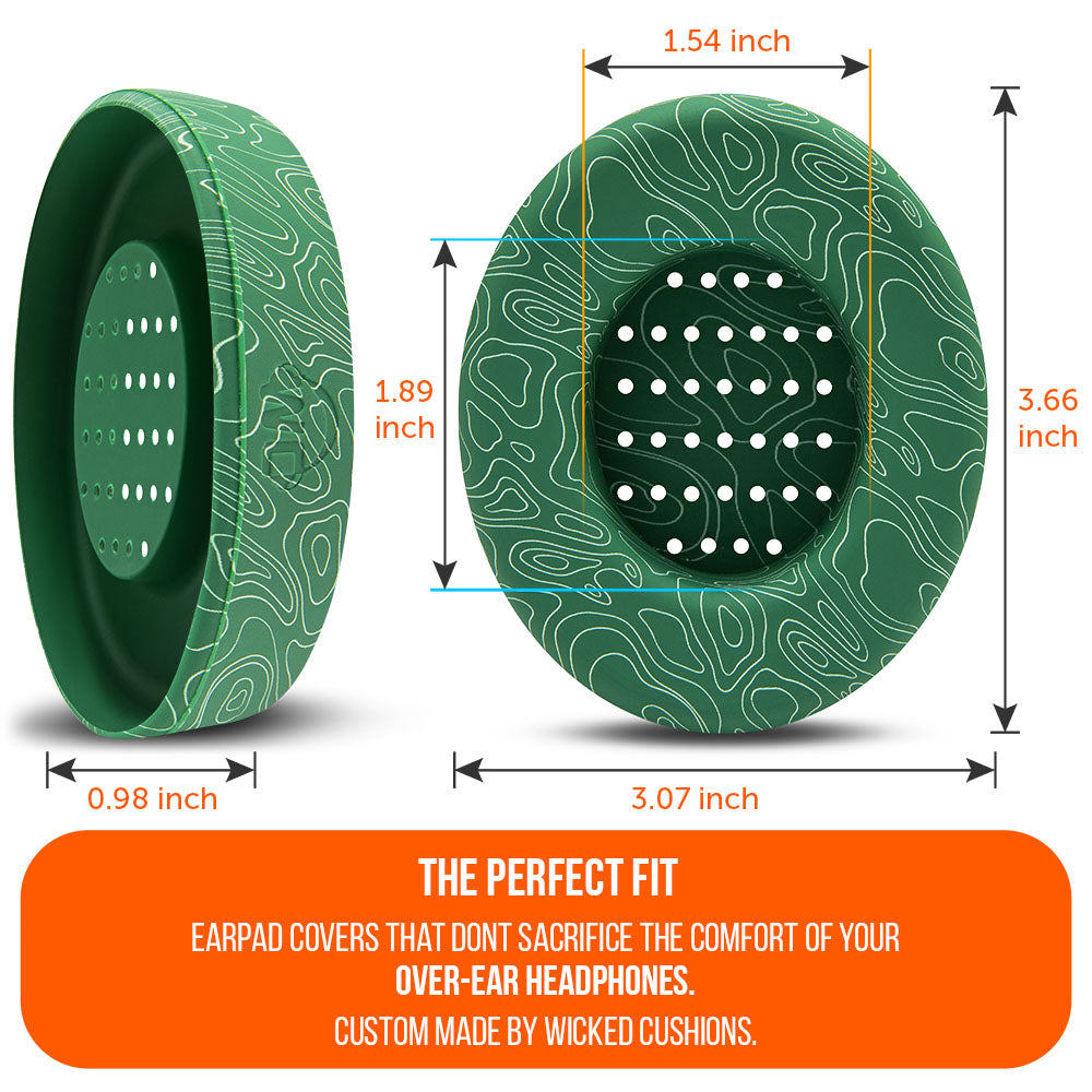 WC SweatZ Protective Headphone Earpad Cover | Emerald Tide