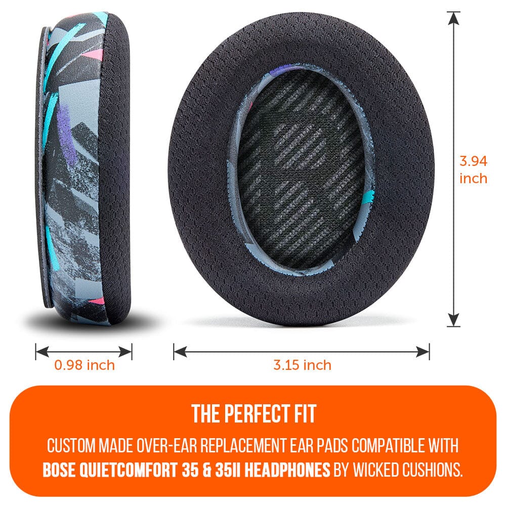 Bose QC 35 Cooling Gel Earpads | 90s Black