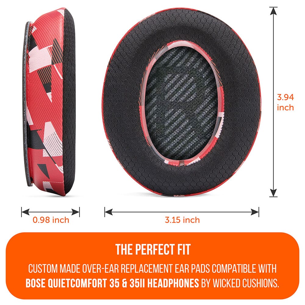 Bose QC 35 Cooling Gel Earpads | Red Prism