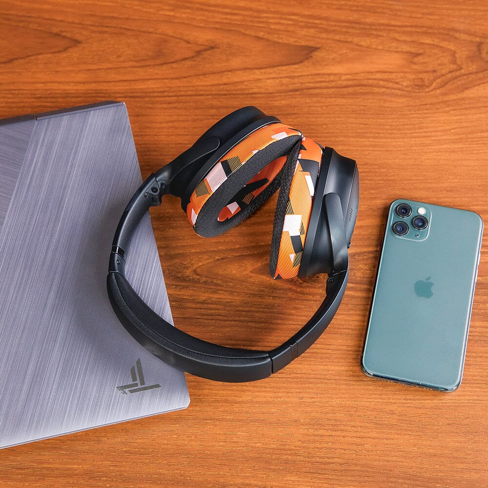 Bose QC 35 Cooling Gel Earpads | Orange Prism