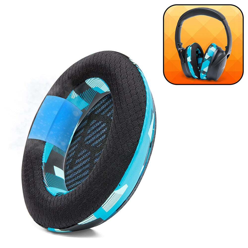 Bose QC 35 Cooling Gel Earpads | Cyan Prism