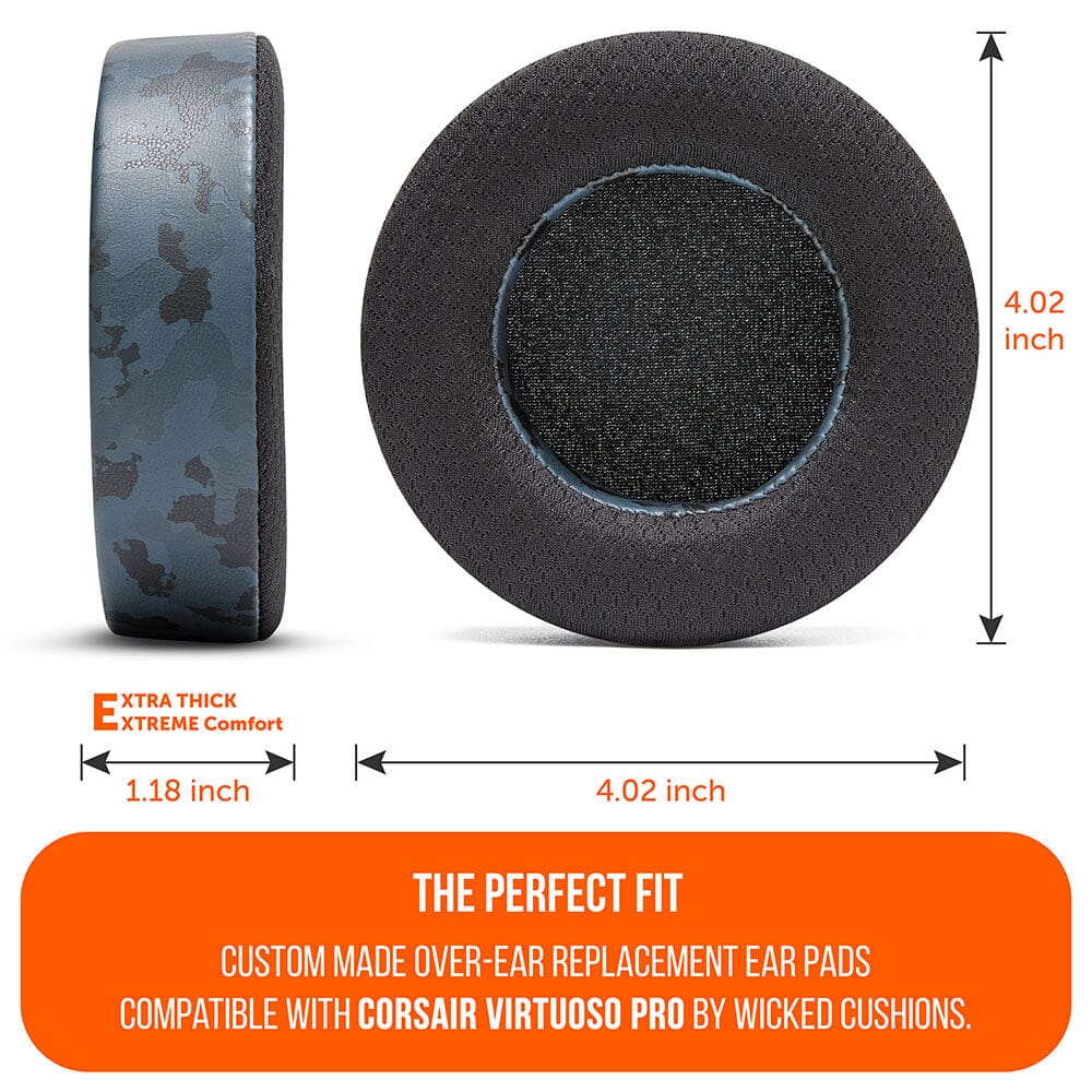 Corsair Virtuoso Pro FreeZe earpads | Black Camo