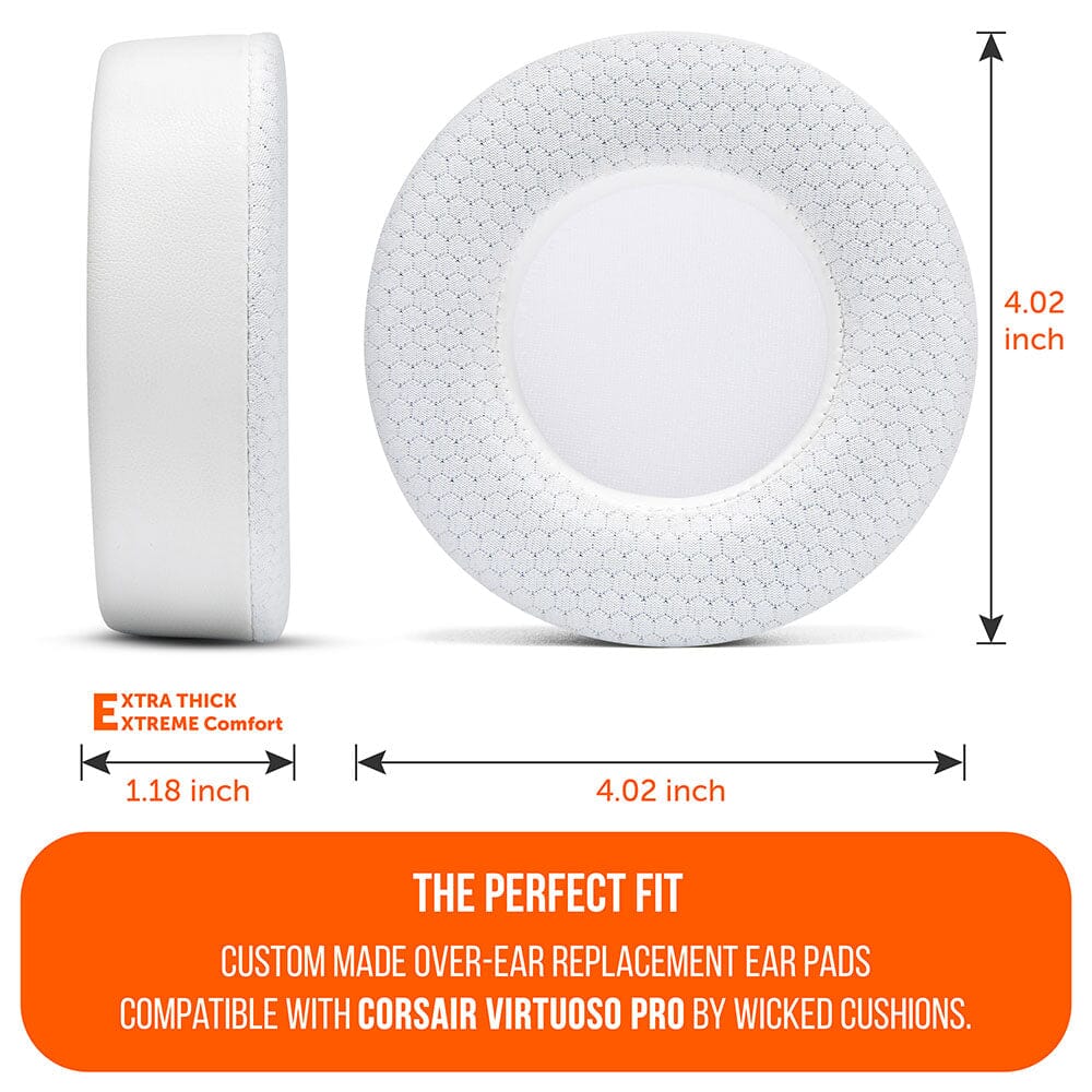 Corsair Virtuoso Pro FreeZe earpads | White