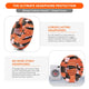 WC SweatZ Protective Headphone Earpad Cover | Orange Prism