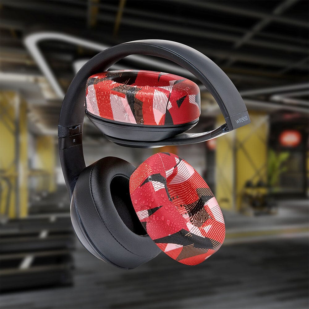 WC SweatZ Protective Headphone Earpad Cover | Red Prism