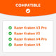 Razer Kraken V3, V3 Pro, V4 & V4 Pro Earpads | Shared Image