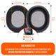 RIG 600, 700, 800 & 900 Series Earpads - WC FreeZe | 90s Black