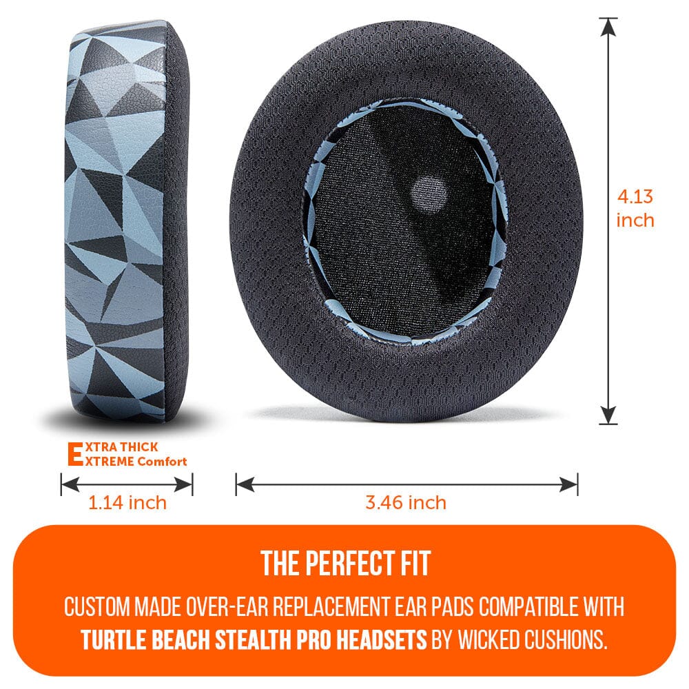 Turtle Beach Stealth Pro Freeze Earpads | Geo Grey