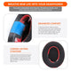WC FreeZe - Hybrid Cooling Gel Infused Gaming Earpads | Red Prism