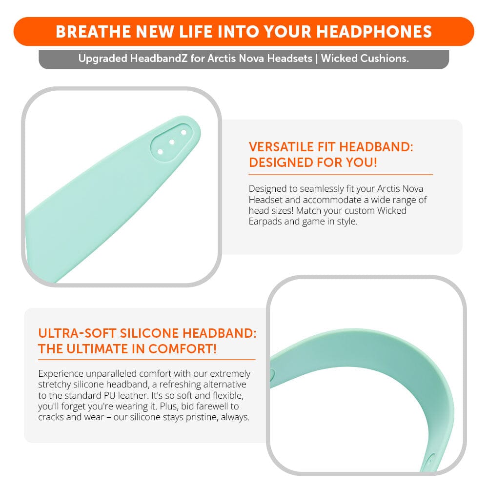 WC Silicone HeadbandZ for Arctis Nova | Mint