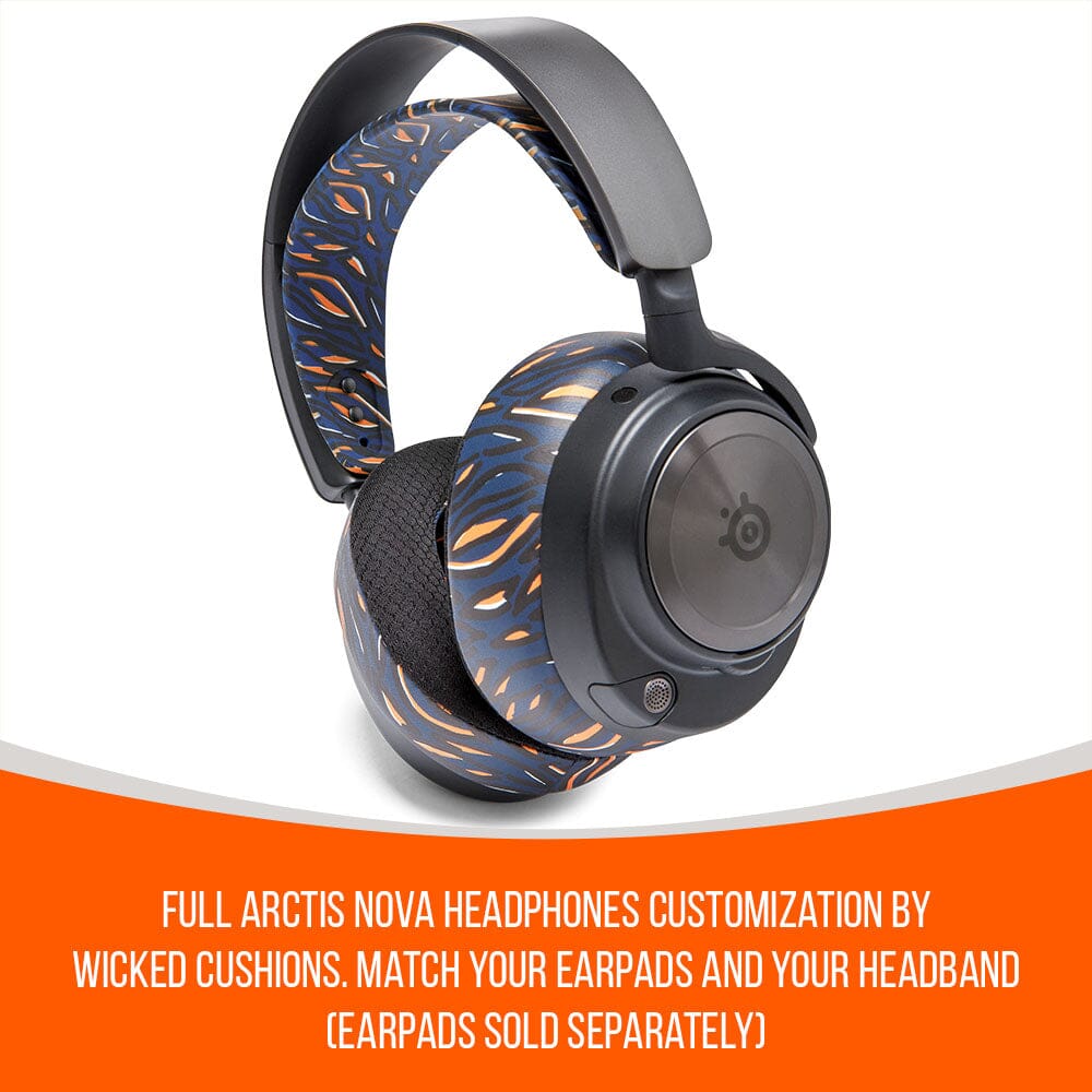WC Silicone HeadbandZ for Arctis Nova | Navy Tiger