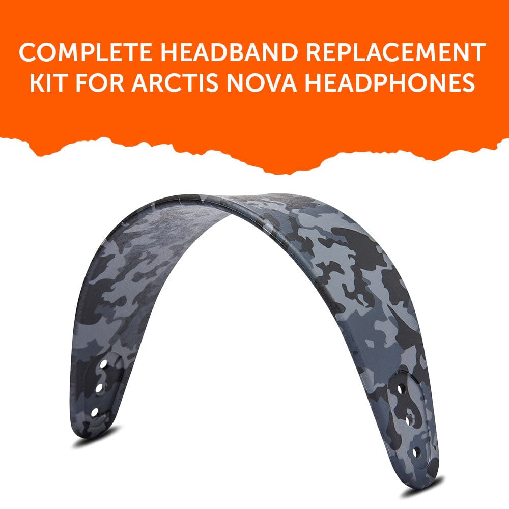WC Silicone HeadbandZ for Arctis Nova | Black Camo