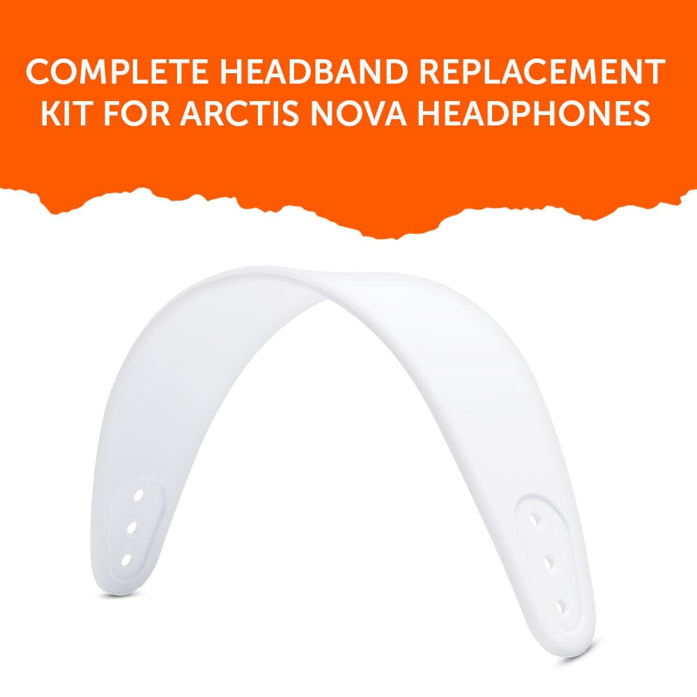 WC Silicone HeadbandZ for Arctis Nova | White