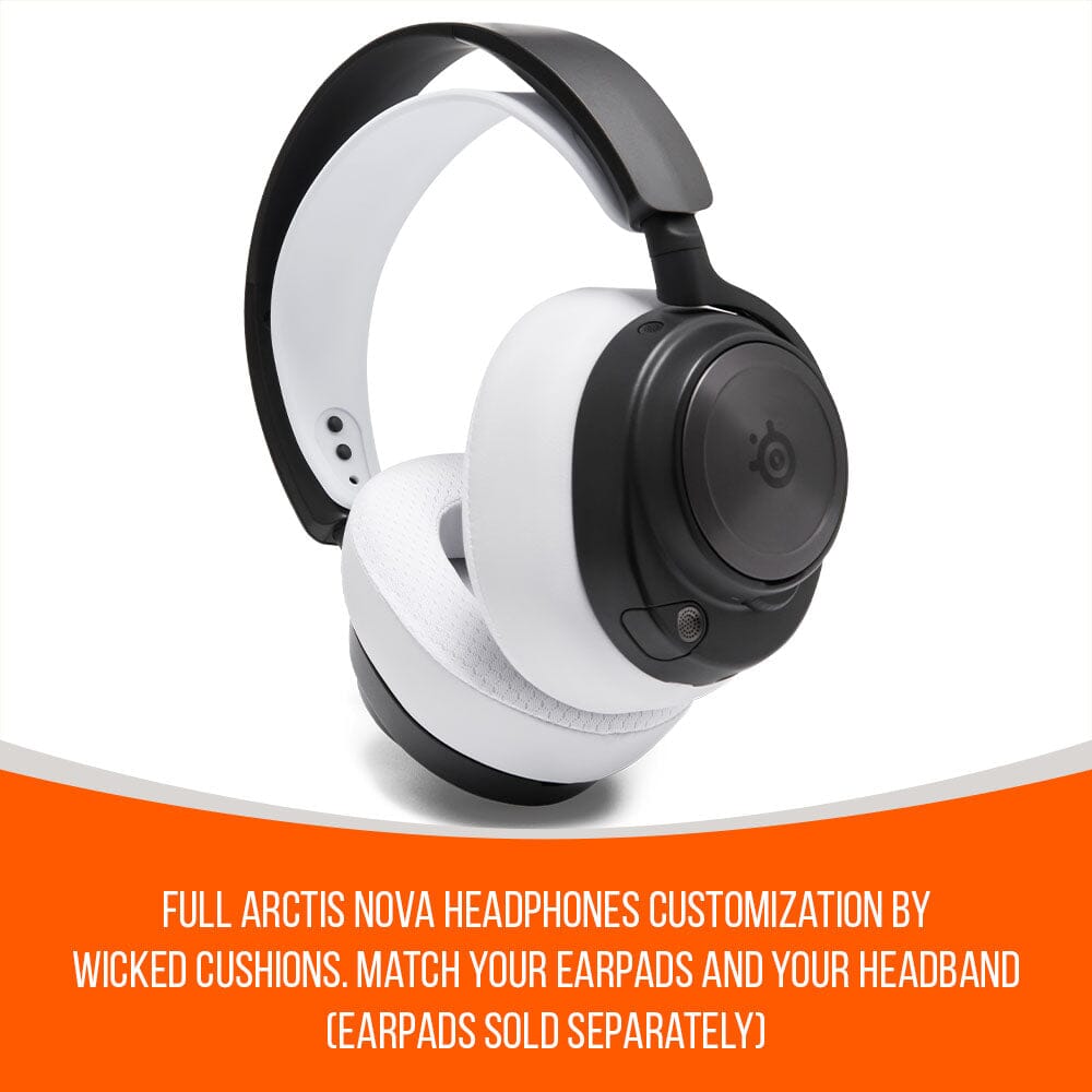 WC Silicone HeadbandZ for Arctis Nova | White