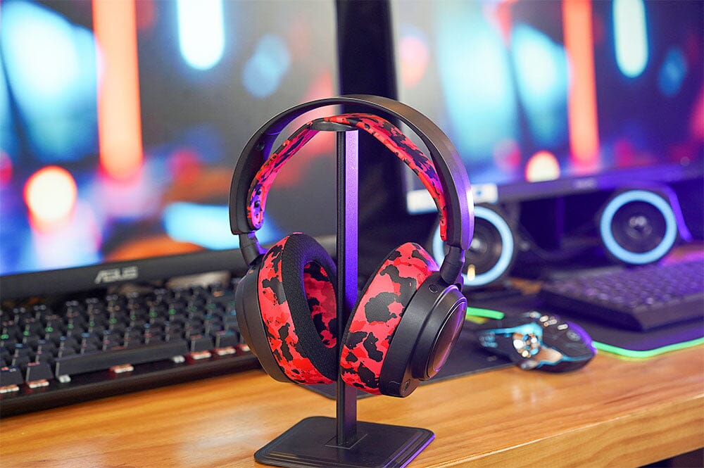WC Silicone HeadbandZ for Arctis Nova | Red Camo