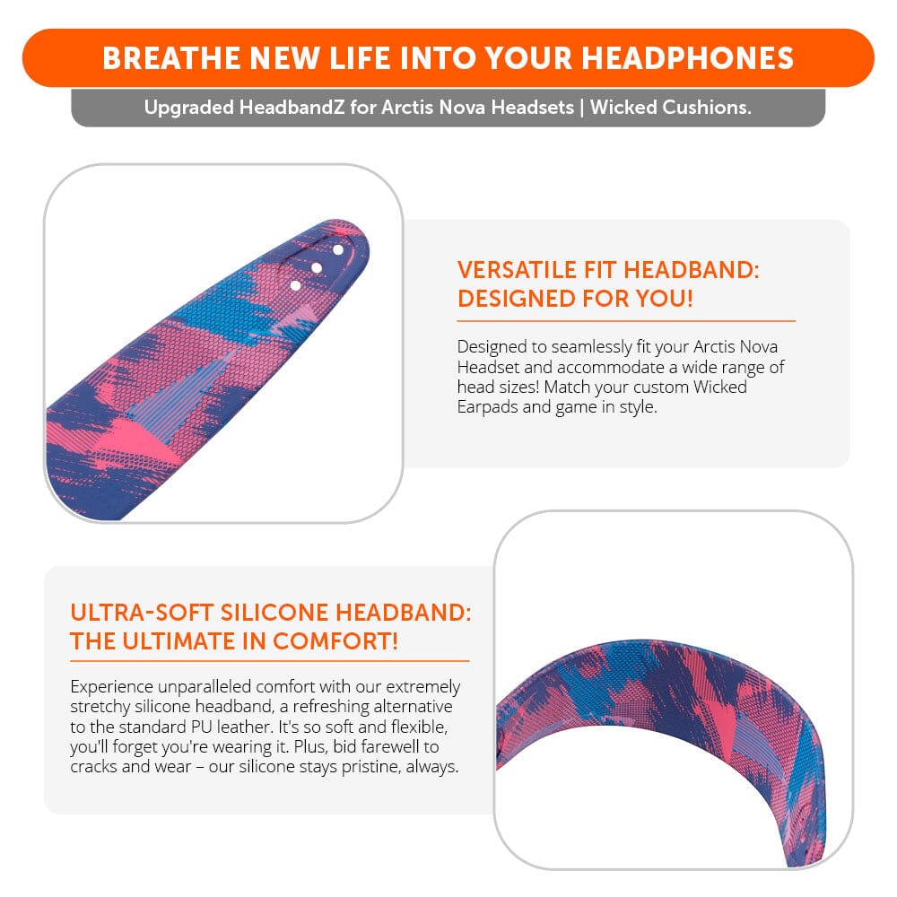 WC Silicone HeadbandZ for Arctis Nova | Speed Racer