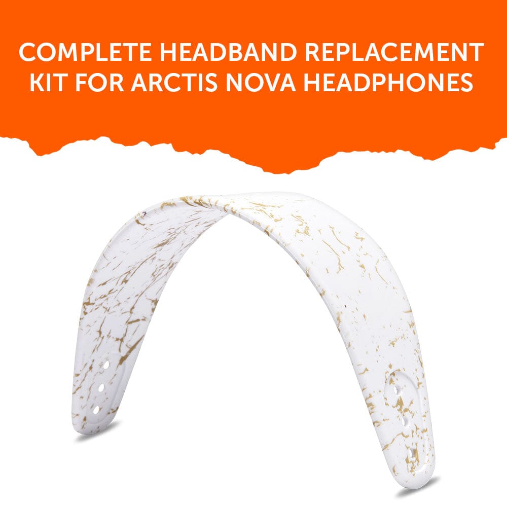 WC Silicone HeadbandZ for Arctis Nova | Gold Marble