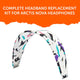WC Silicone HeadbandZ for Arctis Nova | 90s White
