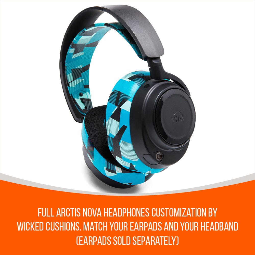 WC Silicone HeadbandZ for Arctis Nova | Cyan Prism