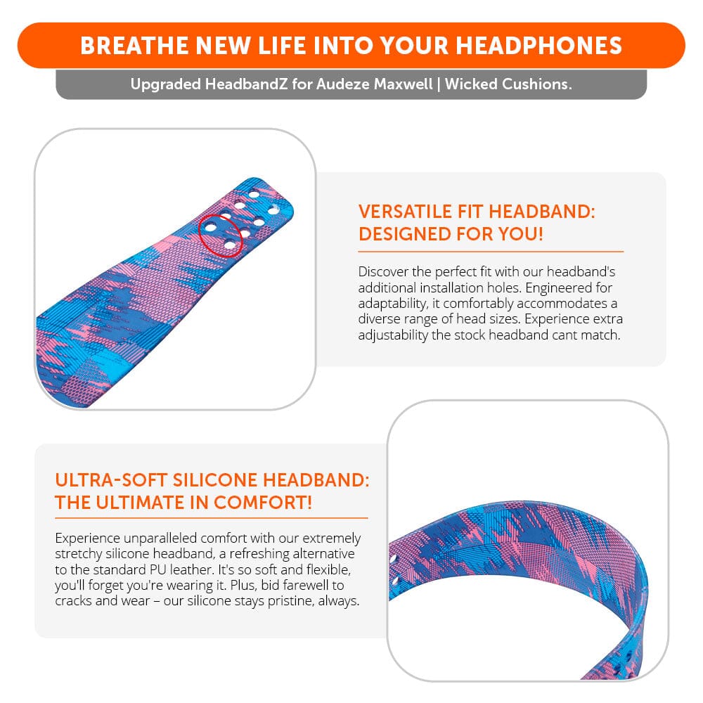WC Silicone HeadbandZ for Audeze Maxwell | Speed Racer