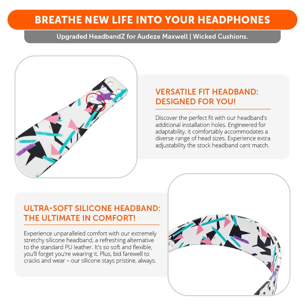 WC Silicone HeadbandZ for Audeze Maxwell | 90s White