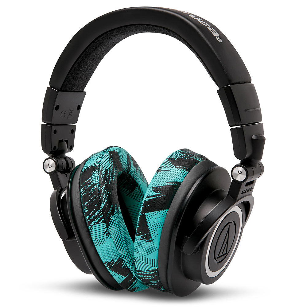 ATH M50X Earpads | SpeedRacer Cyan