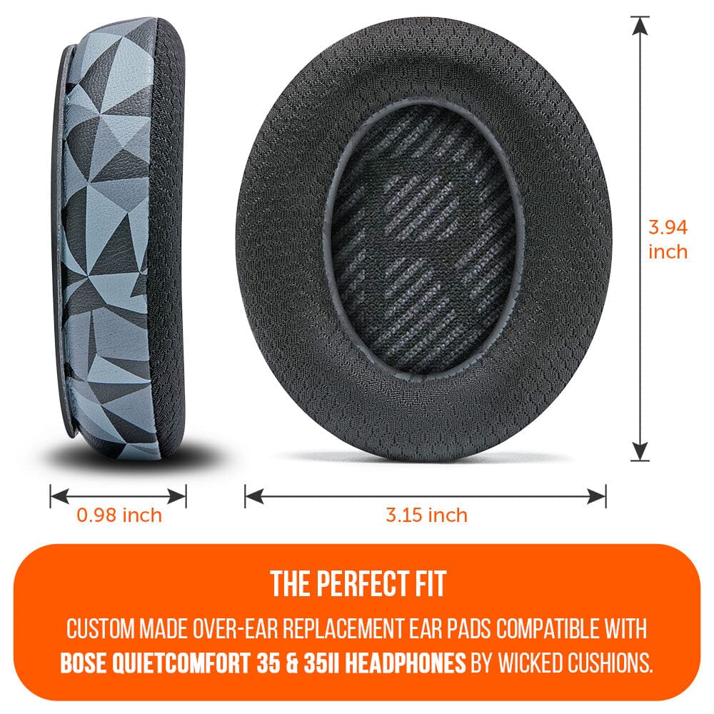 Bose QC 35 Cooling Gel Earpads | Geo Grey