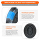 Bose QC 35 Cooling Gel Earpads | Geo Grey