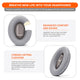 Replacement Ear Pads For Bose QC35 | Silver