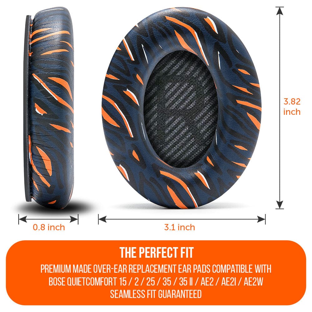 Replacement Ear Pads For Bose QC35 | Navy Tiger