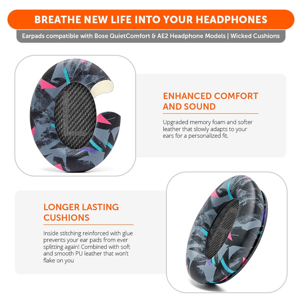 Replacement Ear Pads For Bose QC35 | 90s Black