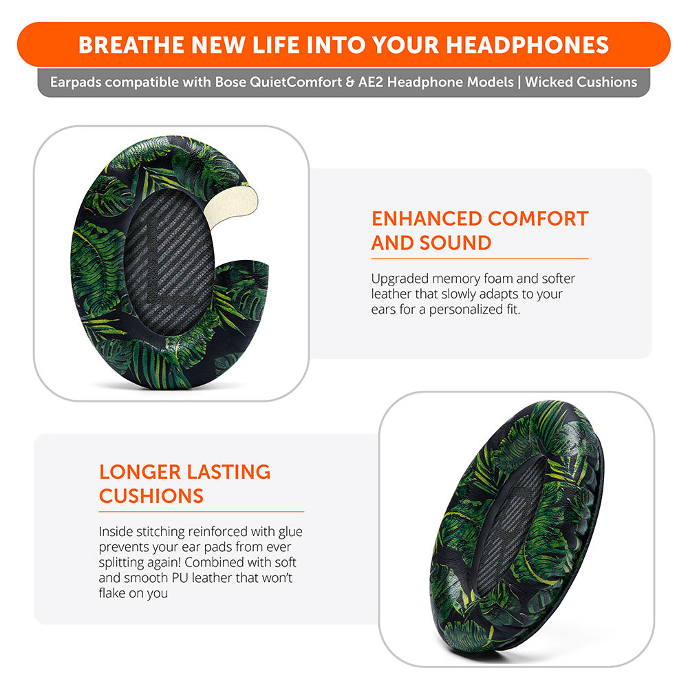 Replacement Ear Pads For Bose QC35 | Tropical