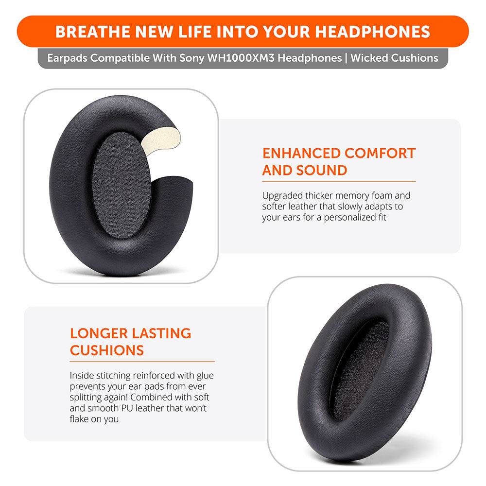 Ear Pads For Sony WH1000XM3 | Black