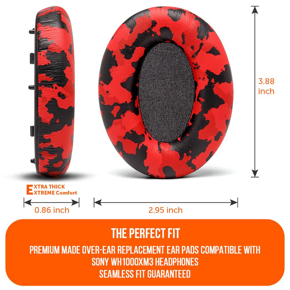 Ear Pads For Sony WH1000XM3 | Red Camo