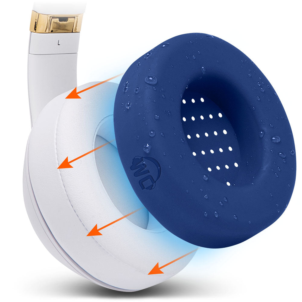 WC SweatZ Protective Headphone Earpad Cover | Navy Blue