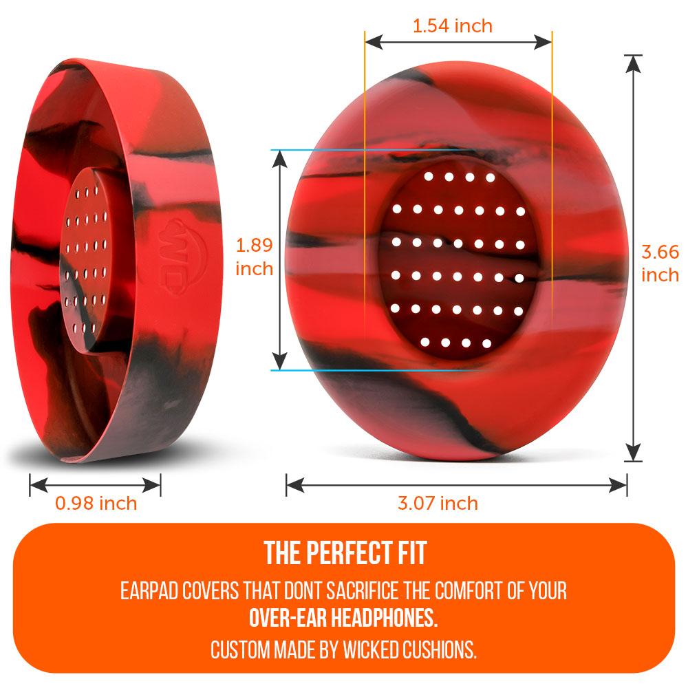 WC SweatZ Protective Headphone Earpad Cover | Lava