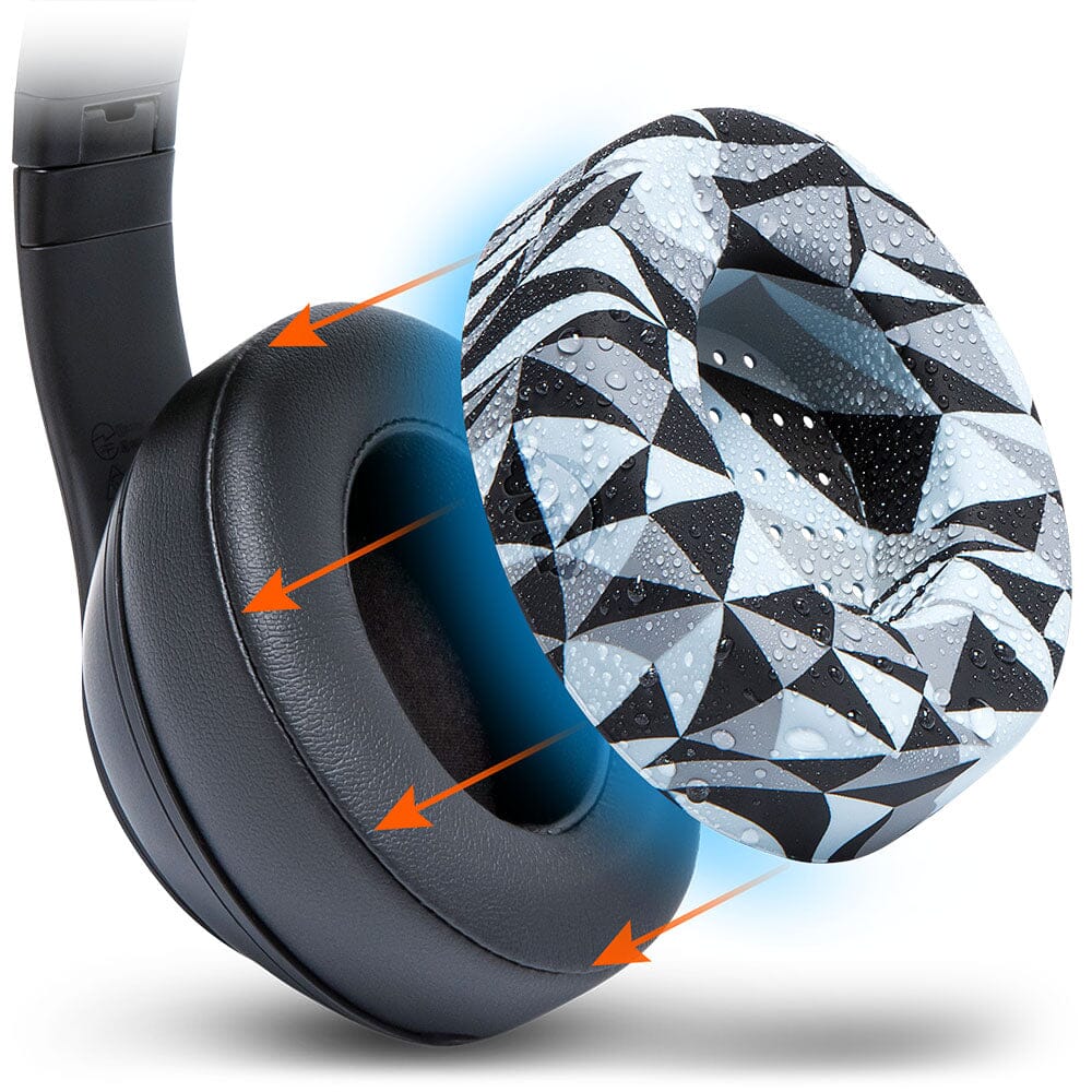 WC SweatZ Protective Headphone Earpad Cover | Geo Grey