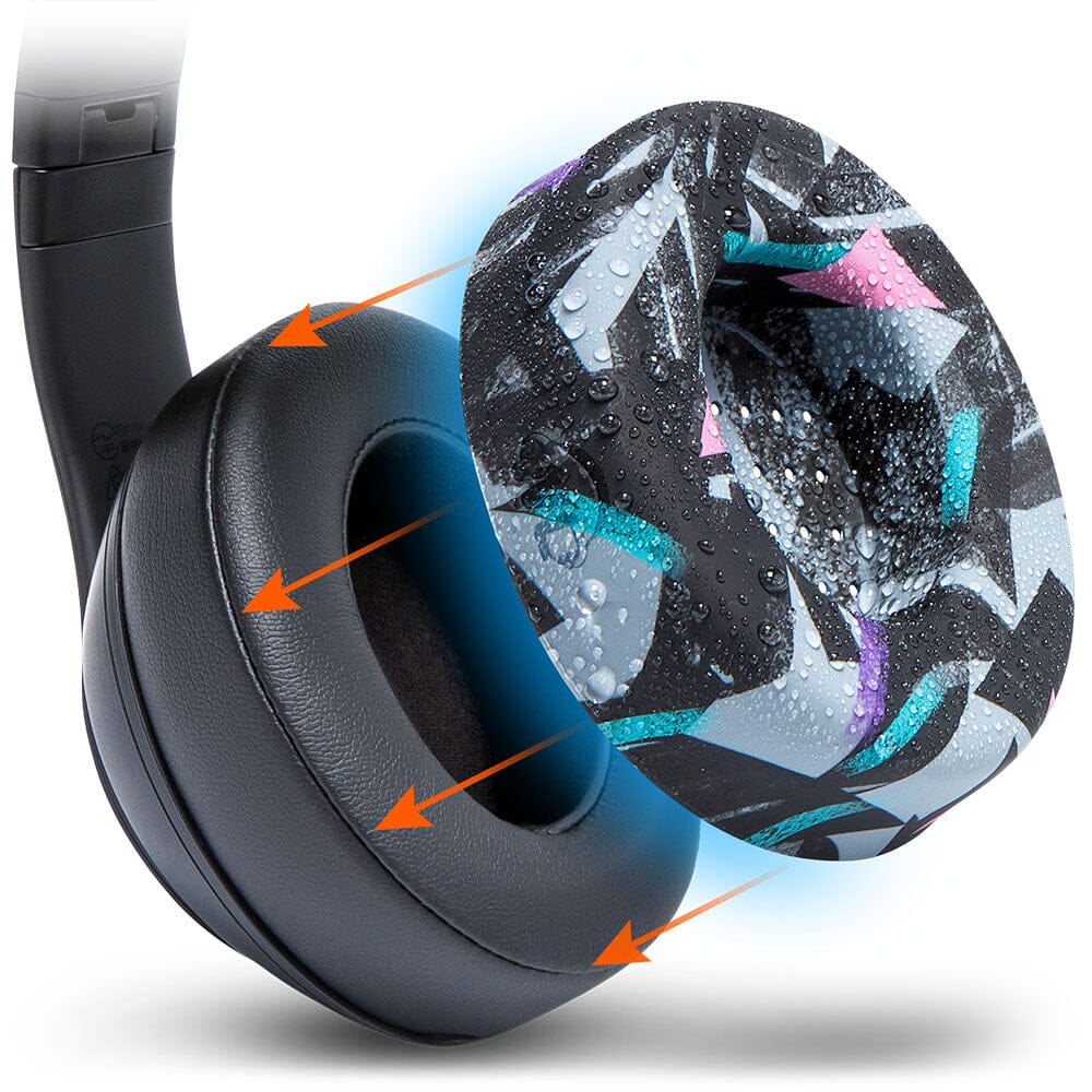 WC SweatZ Protective Headphone Earpad Cover | 90s Black