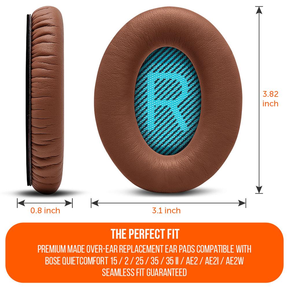 Replacement Ear Pads For Bose QC25 | Brown