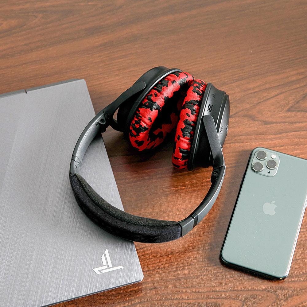 Replacement Ear Pads For Bose QC35 | Red Camo