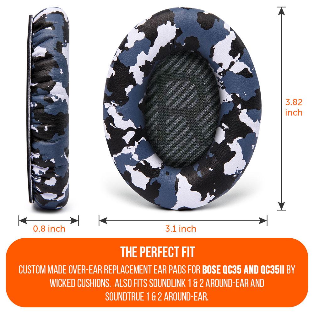 Replacement Ear Pads For Bose QC35 | Snow Camo