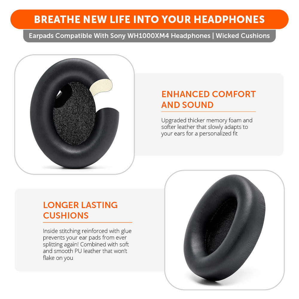 Ear Pads For Sony WH1000XM4 | Black