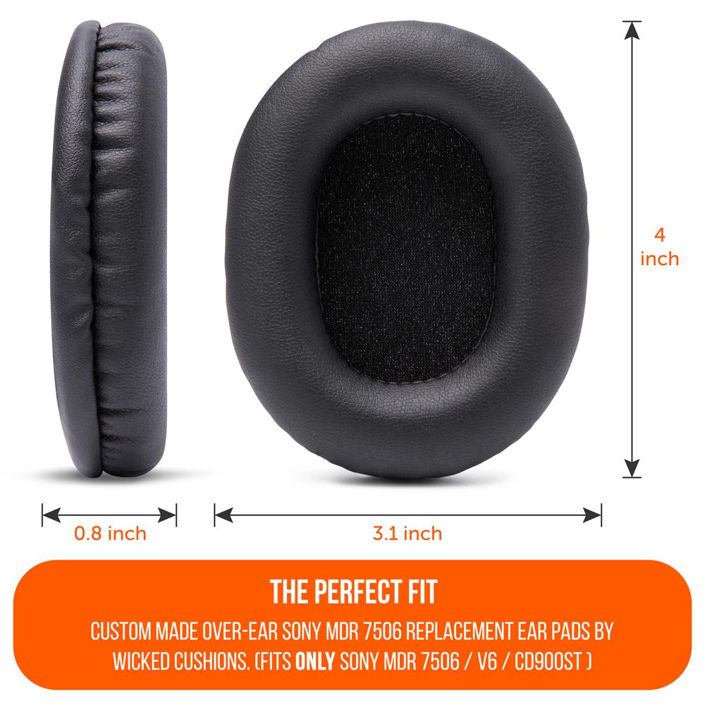 Replacement Earpads For Sony MDR 7506 | Black