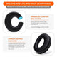 Replacement earpads for Sony MDR-RF985R, MDR-RF985RK, MDR-RF970R Black |