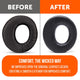 Replacement earpads for Sony MDR-RF985R, MDR-RF985RK, MDR-RF970R Black |