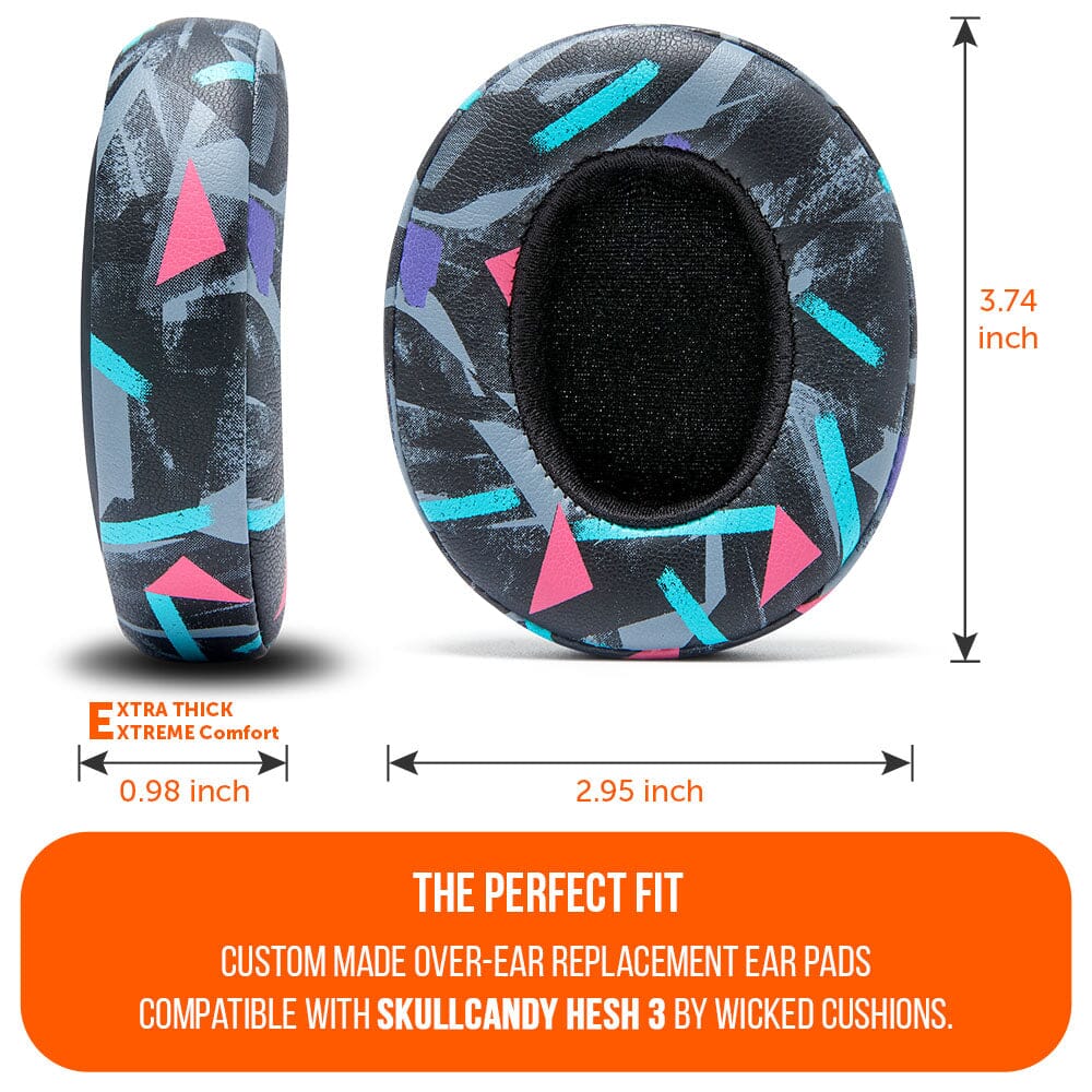 Skullcandy Hesh 3 & Crusher Replacement Earpads | 90s Black