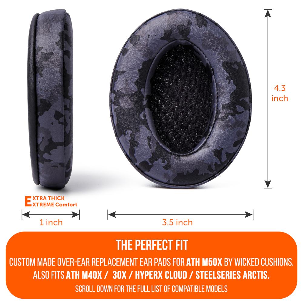 Upgraded Gaming Earpads | Black Camo