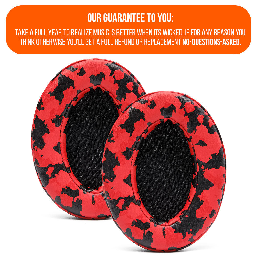 Upgraded Gaming Earpads | Red Camo